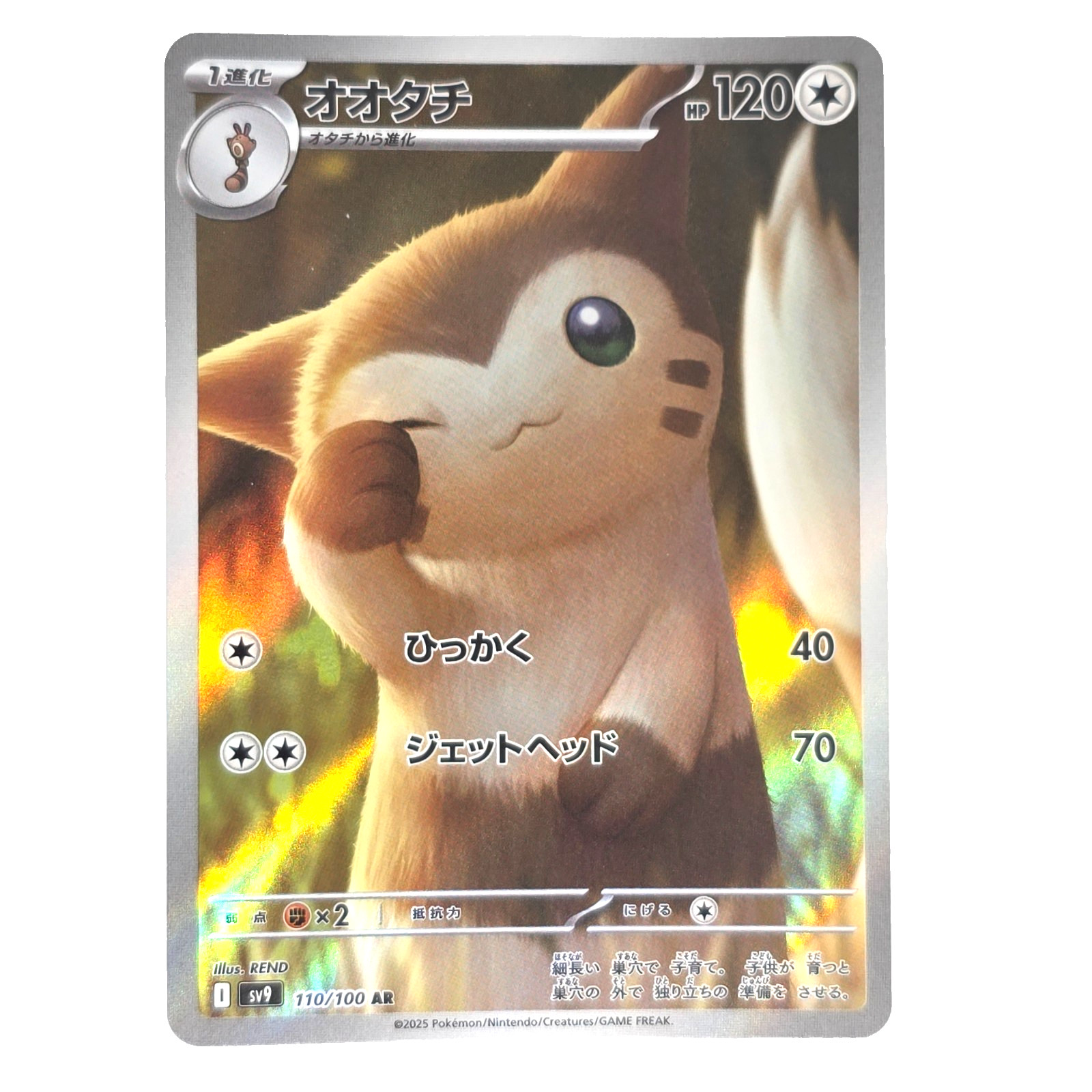 Furret AR 110/100 Battle Partners SV9 Pokemon Card Japanese NM/M