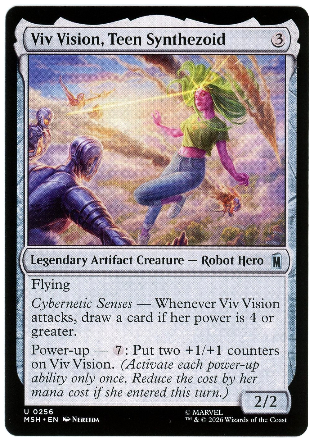 Viv Vision, Teen Synthezoid – 0256 – Marvel Super Heroes MSH – MTG NM/M
