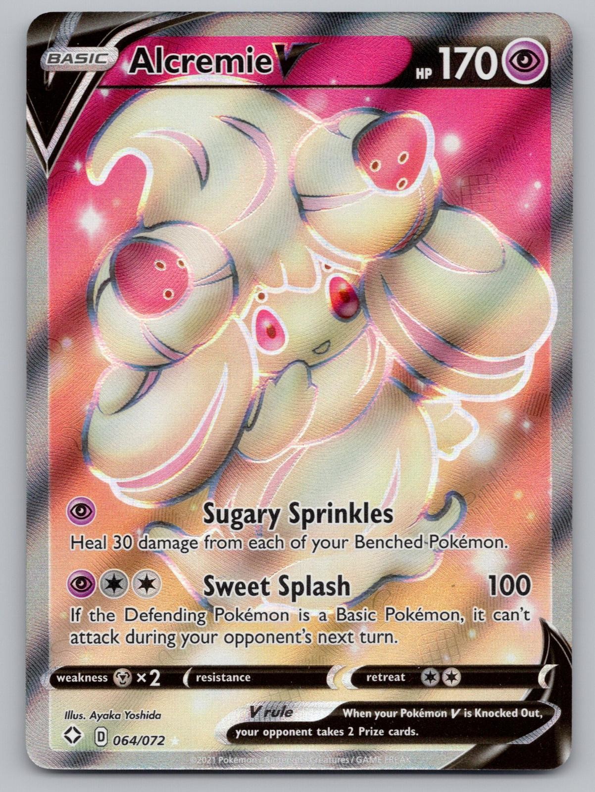 Alcremie V 064/072 Ultra Rare Shining Fates Pokemon NM/M