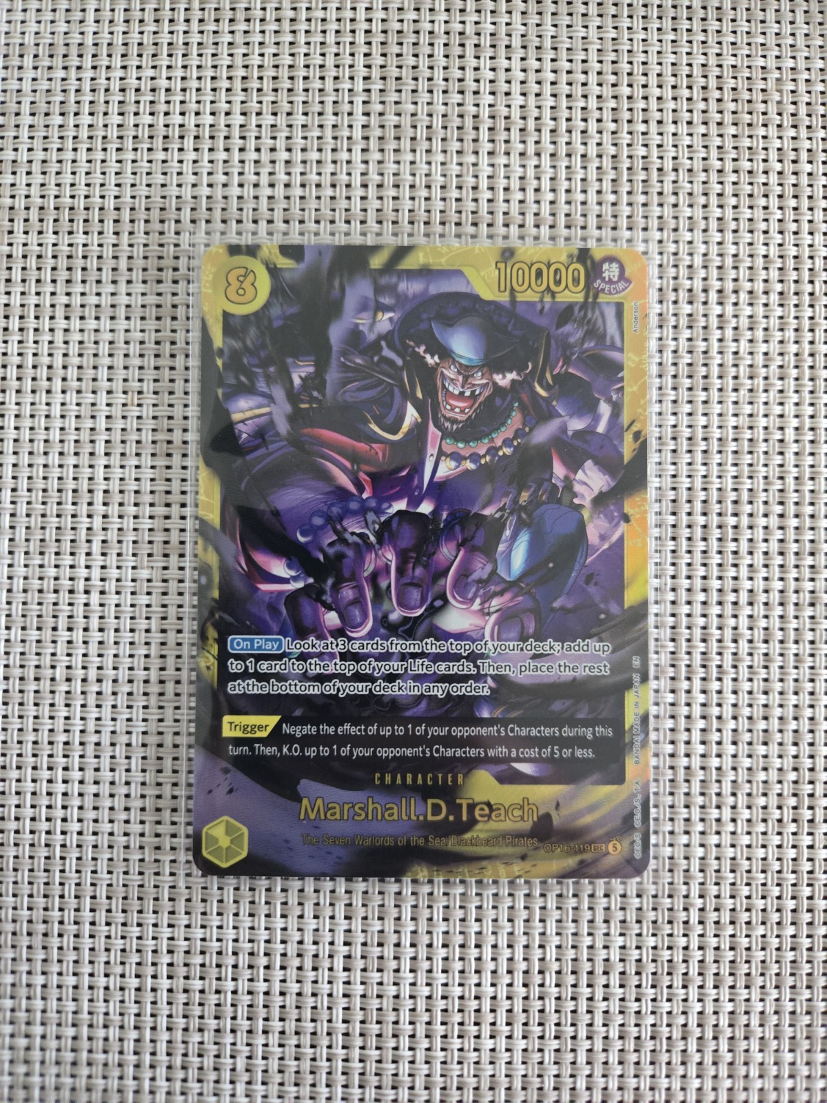 Marshall.D.Teach (119) OP16-119 The Time of Battle Foil Secret rare
