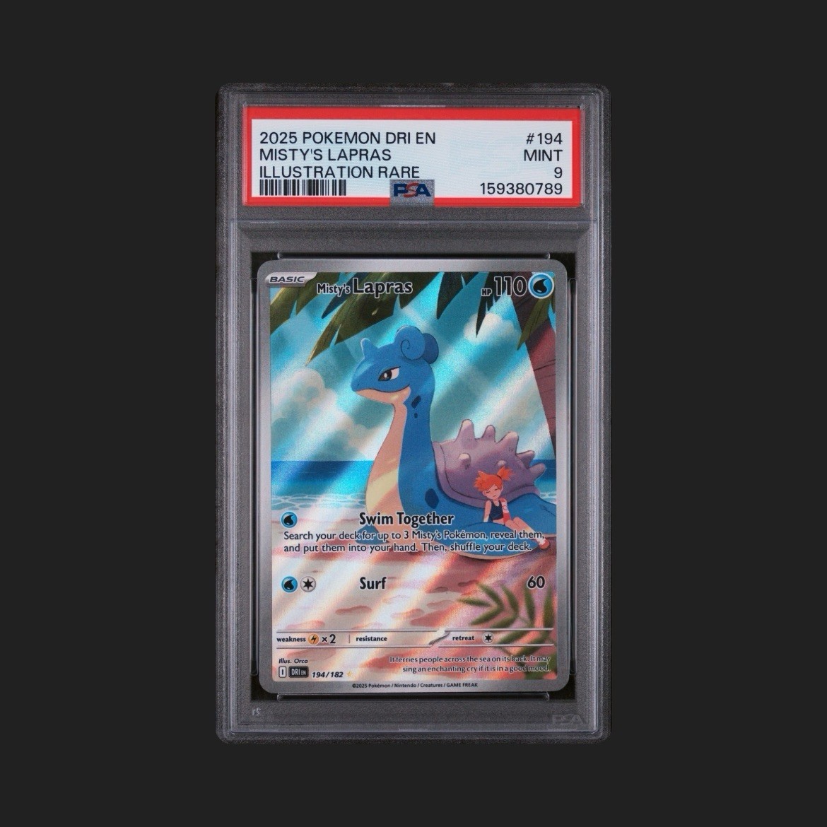 Misty’s Lapras 194/182 IR Psa 9