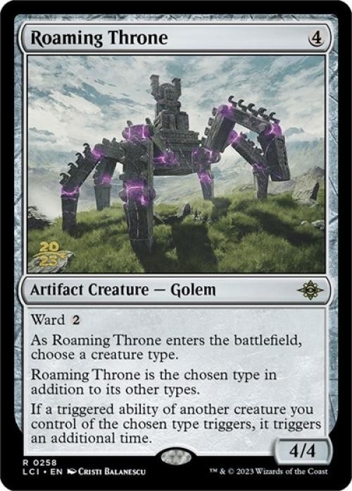 Roaming Throne -Foil Light Play MTG Promos: Prerelease Cards
