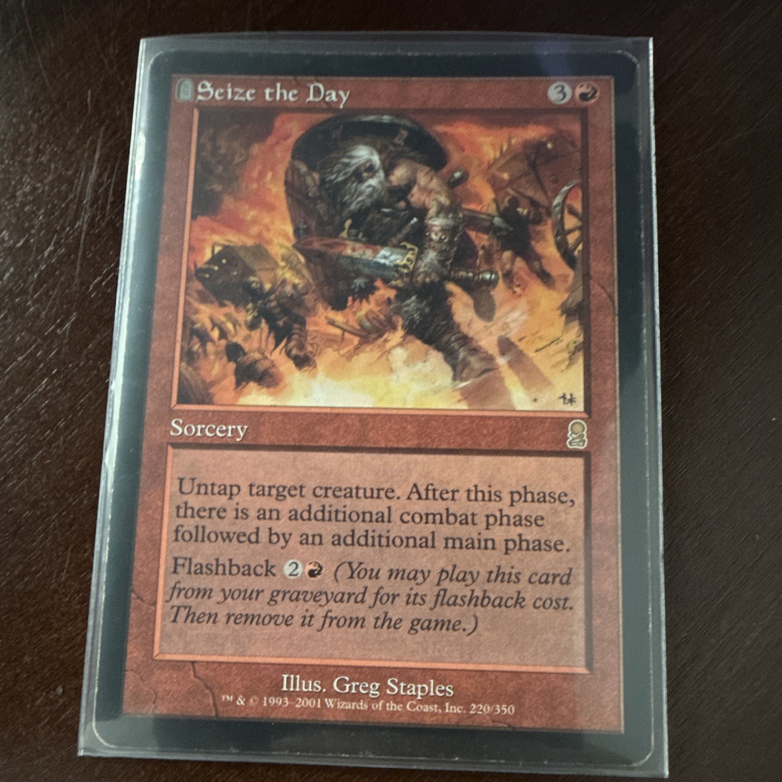 Seize the Day #220/350 MTG Odyssey (2001) Rare Regular English Authentic