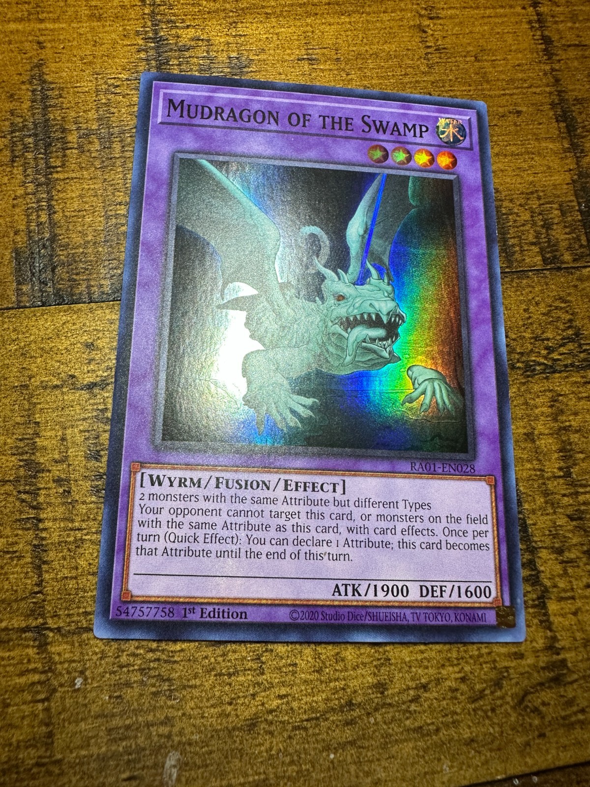 Mudragon of the Swamp RA01-EN028 1st Edition Super Rare NM + BONUS