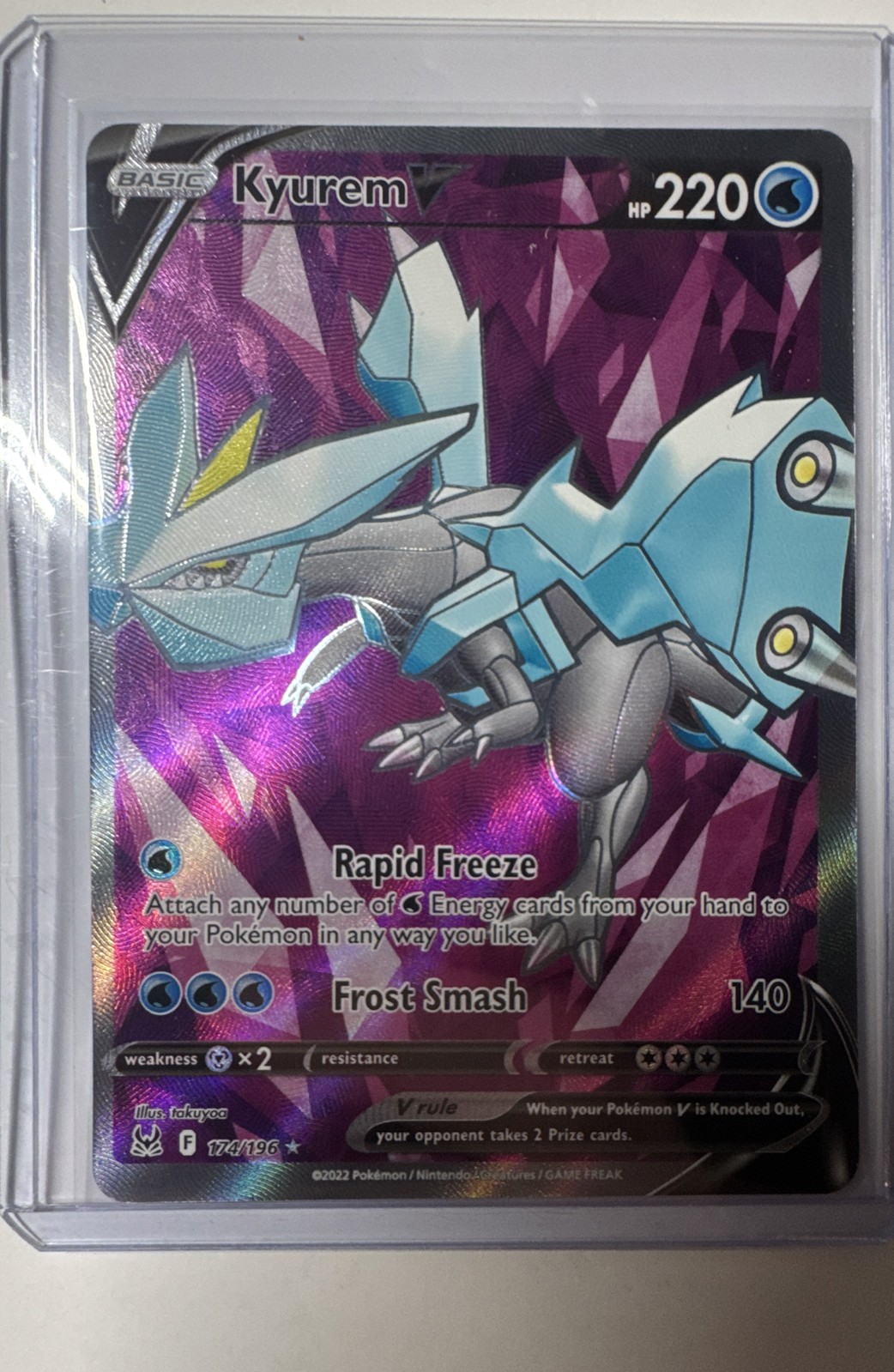 Kyurem V (Full Art) 174/196 Swsh11: Lost Origin Holo