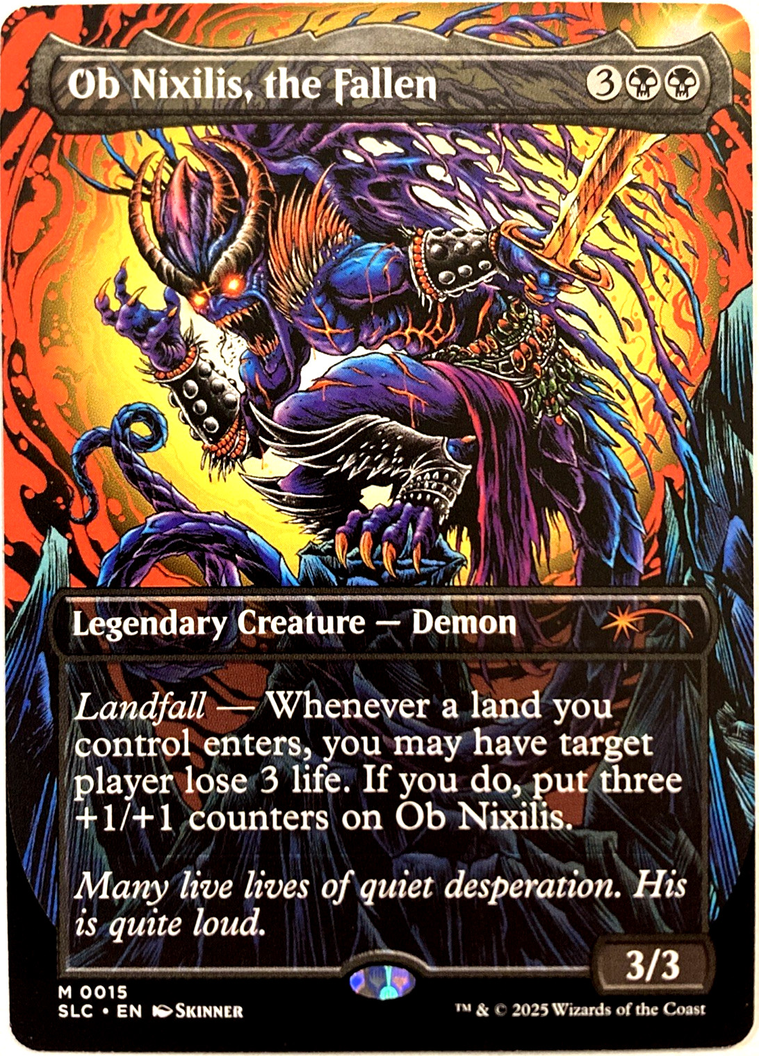 MTG Ob Nixilis, the Fallen Secret Lair Countdown Kit 0015 NM