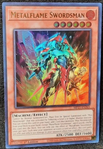 Yugioh – Metalflame Swordsman – MP25-EN265 – Ultra Rare – NM/M