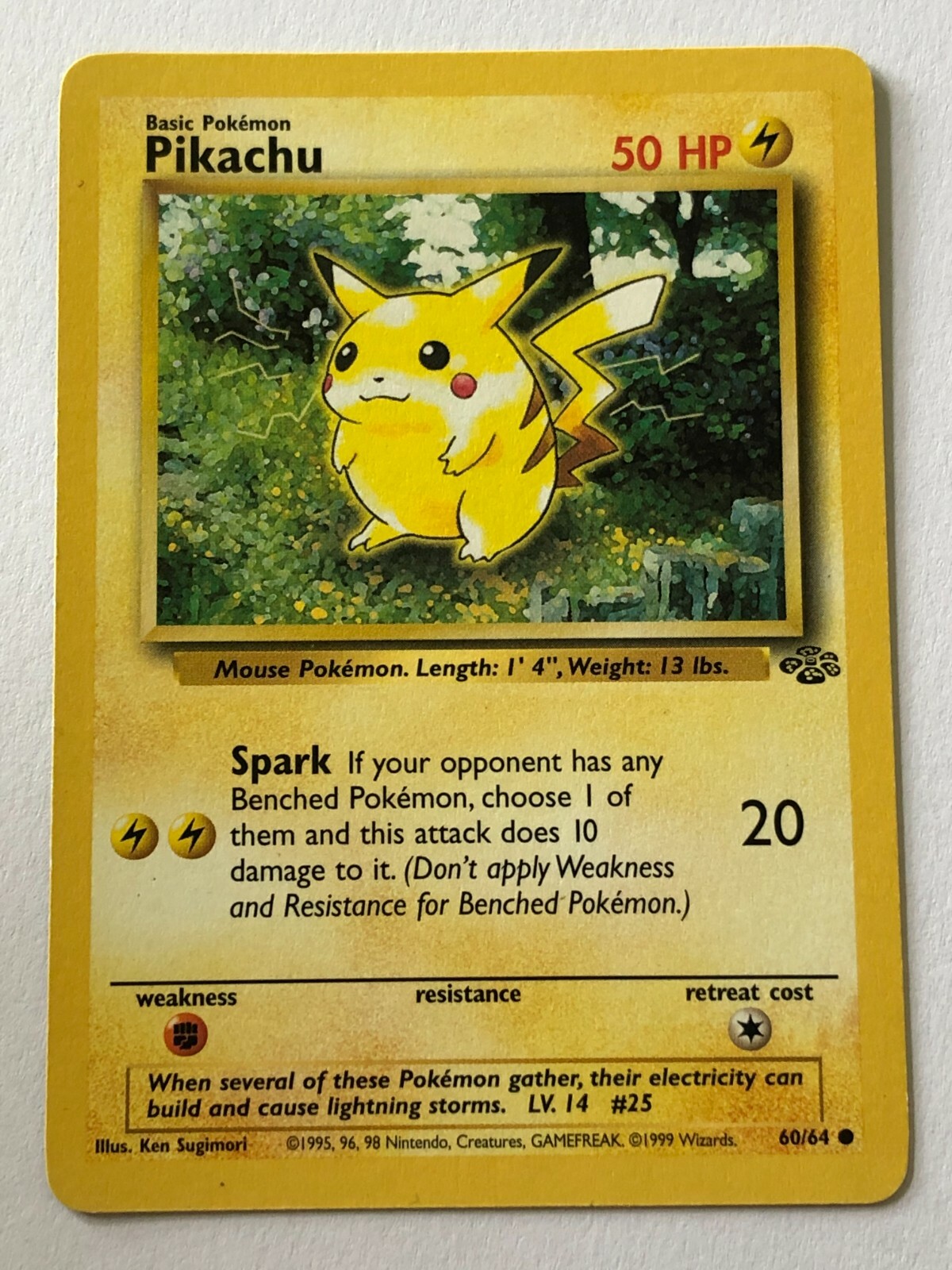 Pokemon Card – Pikachu – Jungle – 60/64 – English