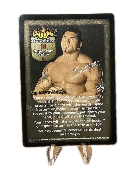 WWE WWF Raw Deal Batista 7-Card Superstar Card SET Including *Unleashed Bomb* UR
