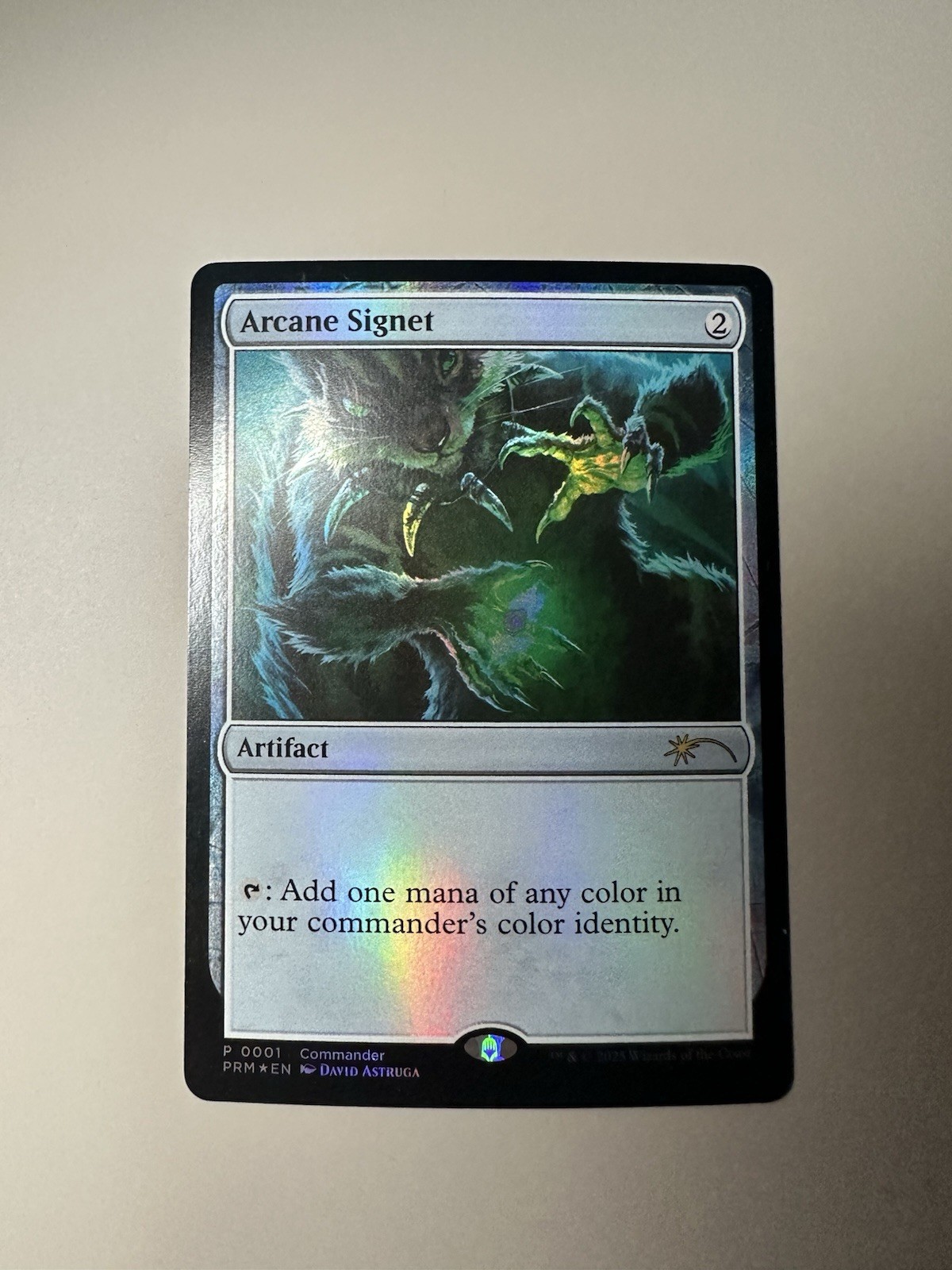 Arcane signet (command fest 2025) – Foil – English – MTG CommandFest 2025 promo