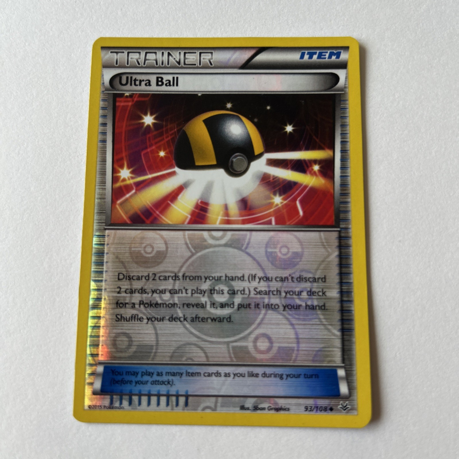 Ultra Ball 93/108 Roaring Skies Reverse Holo