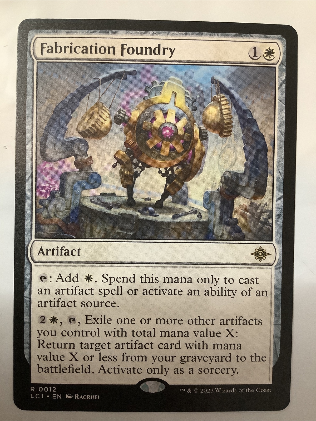 MTG LCI: FABRICATION FOUNDRY (Artifact) Regular Rare 0012