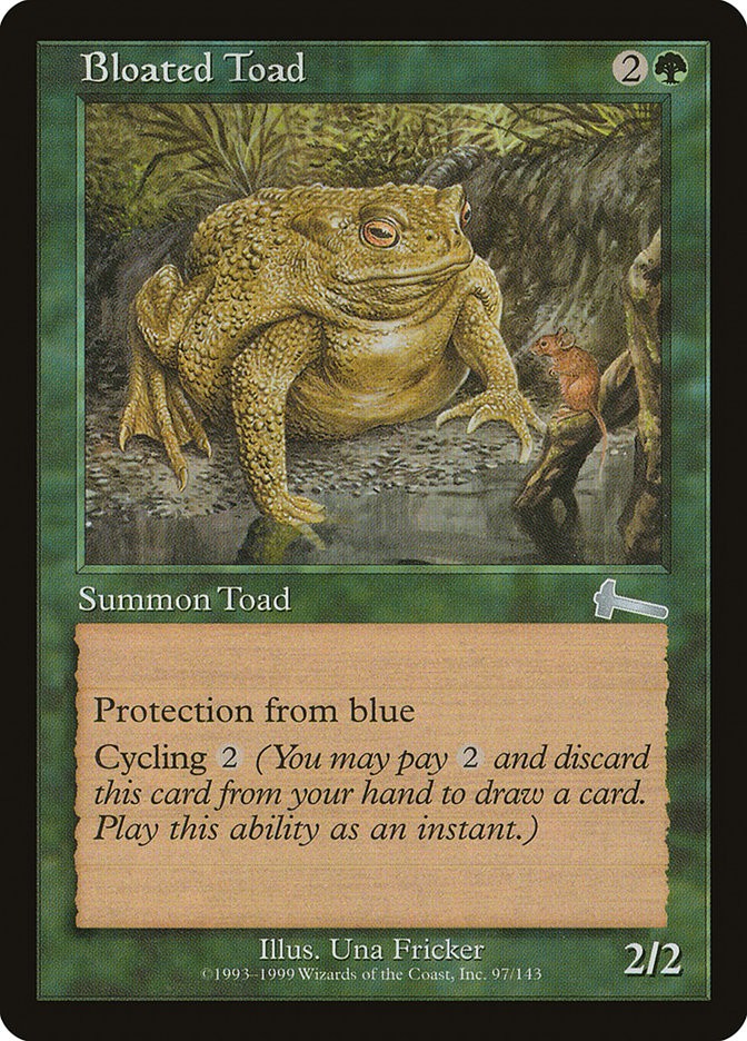 Bloated Toad (097) Urza’s Legacy ULG MTG Magic