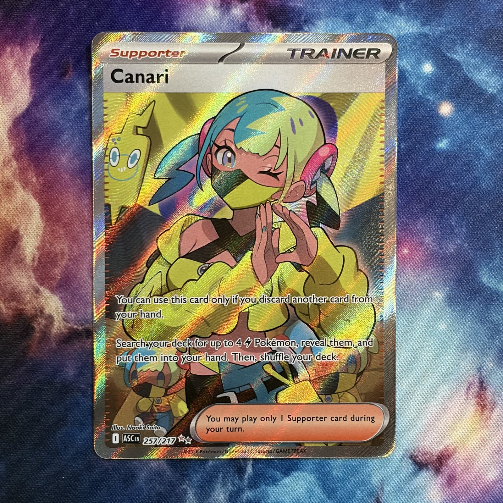Canari 257/217 Ultra Rare Ascended Heroes Pokemon TCG NM