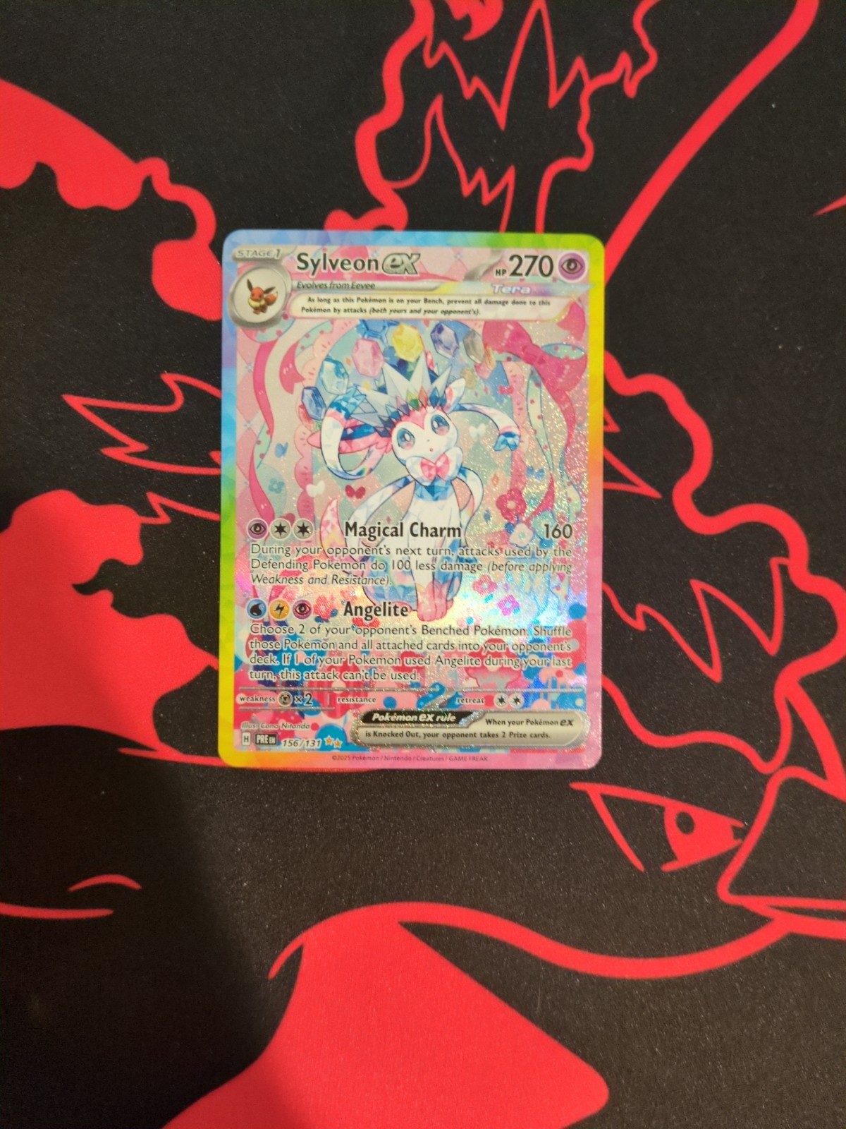 Pokemon TCG Prismatic Evolutions 156/131 Sylveon ex Special Illustration Rare