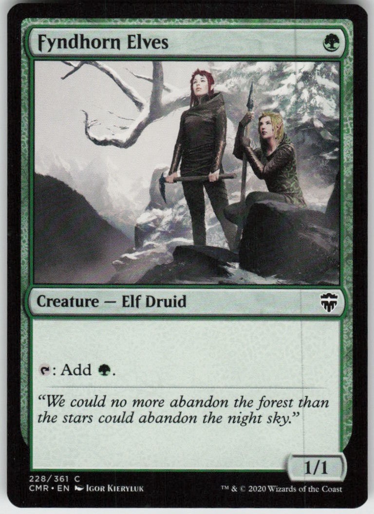 MP-02 Played Fyndhorn Elves 228 CMR Commander Legends C