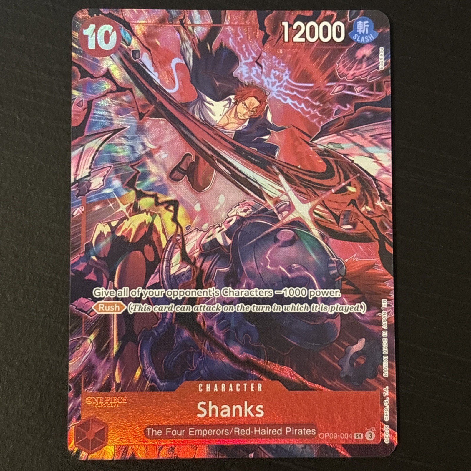 Shanks (004) (English Version 2nd Anniversary Set) OP09-004 One Piece Promotion