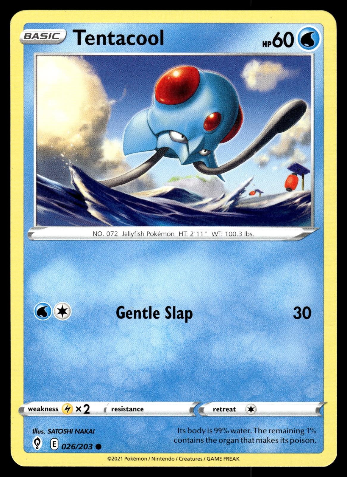 Tentacool 026/203 Common Evolving Skies Pokemon Near Mint