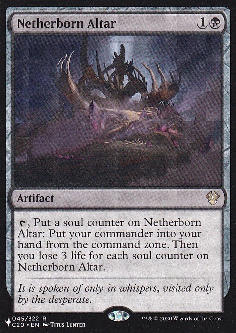 MTG Netherborn Altar English C20