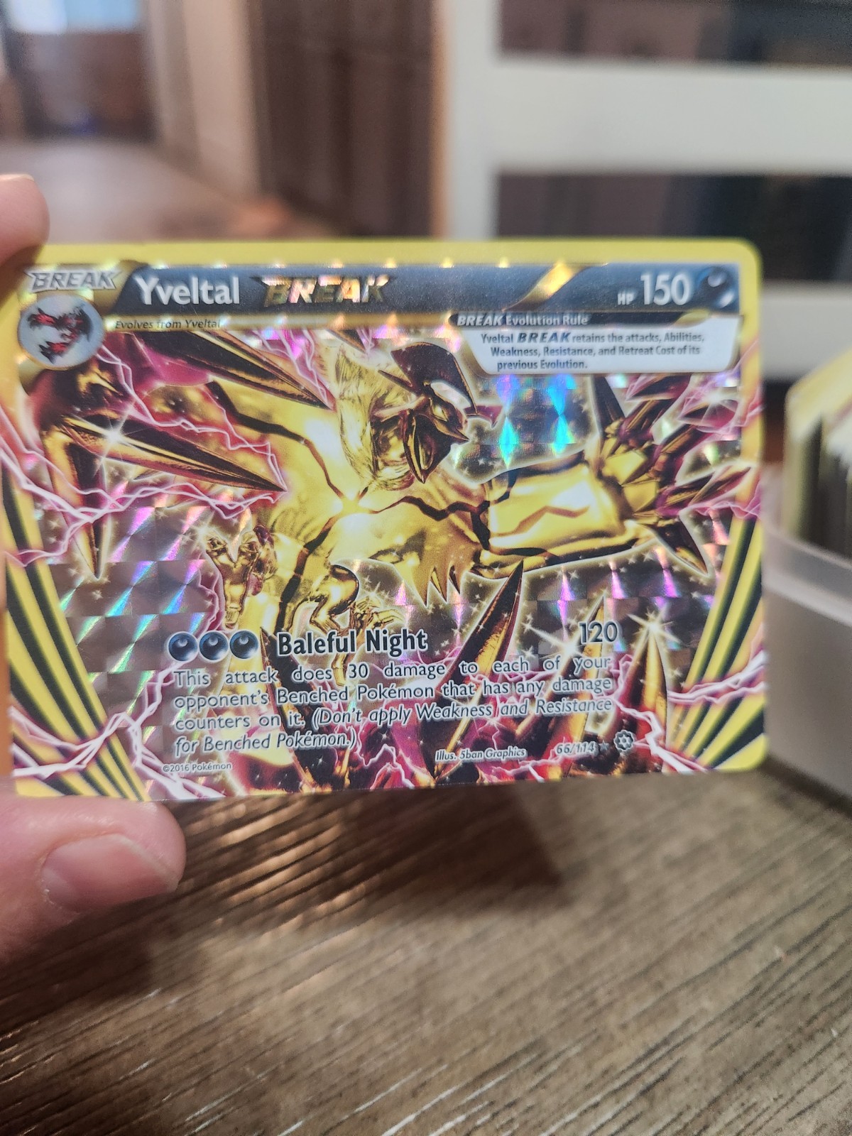 Pokémon TCG Yveltal BREAK Steam Siege 66/114 Holo Rare