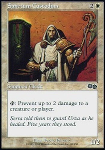 MTG magic cards 2x Sanctum Custodian Urza’s Saga Light Play, English