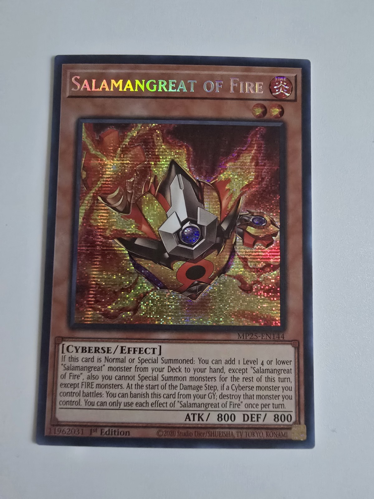 Salamangreat of Fire MP25-EN144 2025 Mega-Pack 1st Edition NM Yugioh