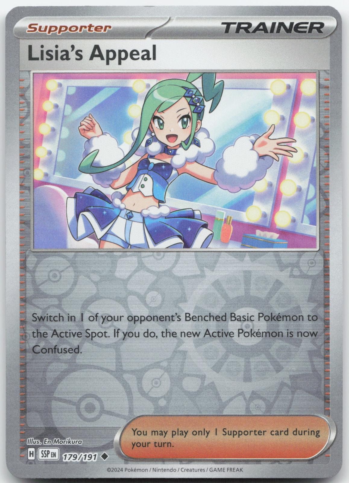 Lisia’s Appeal – 179/191 Reverse Holo Surging Sparks NM/M