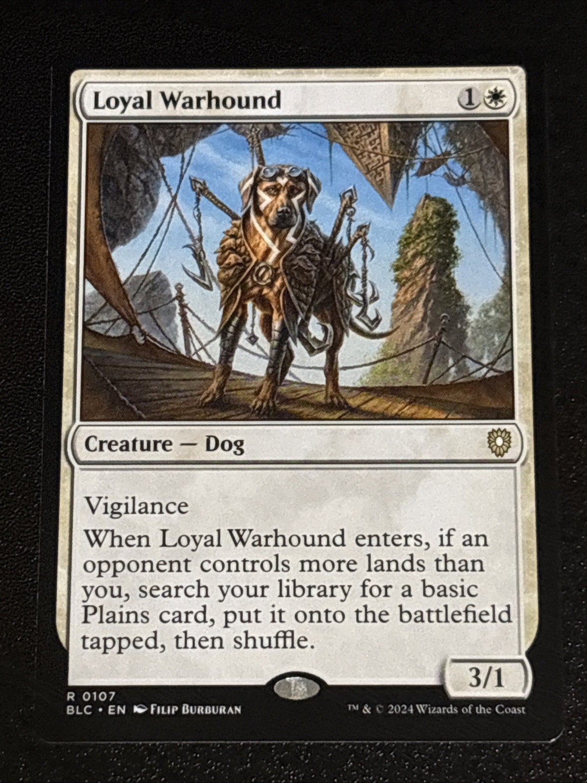 MTG Commander: Bloomburrow Loyal Warhound 0107 NM Rare