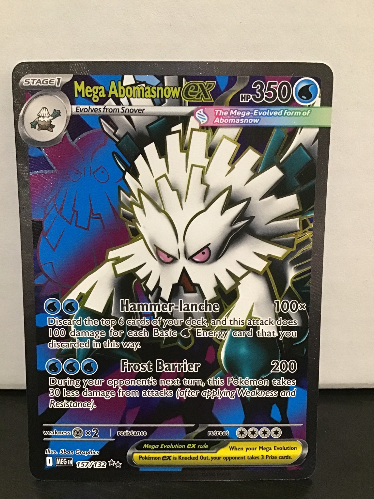 Mega Abomasnow ex 157/132 Pokemon Mega Evolution Ultra Rare Holo