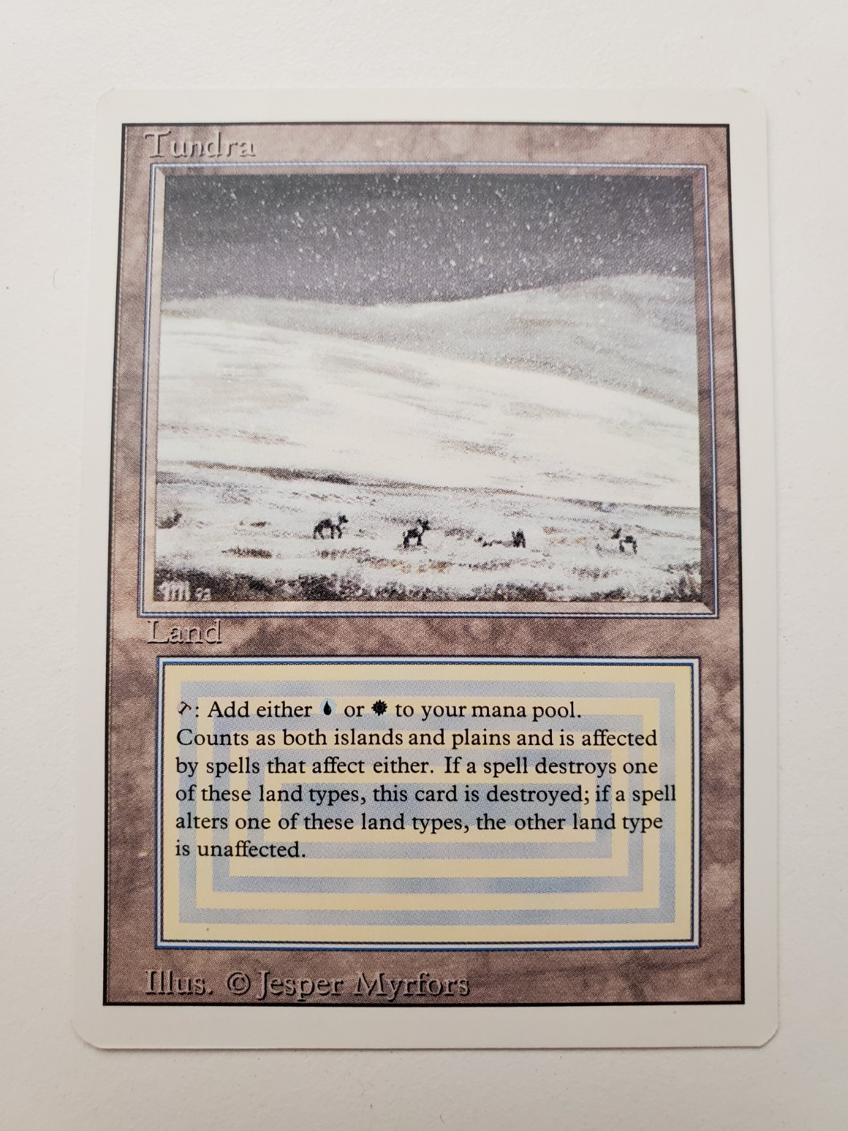 MTG Magic Tundra Revised Edition 3ED Never Played NM-M