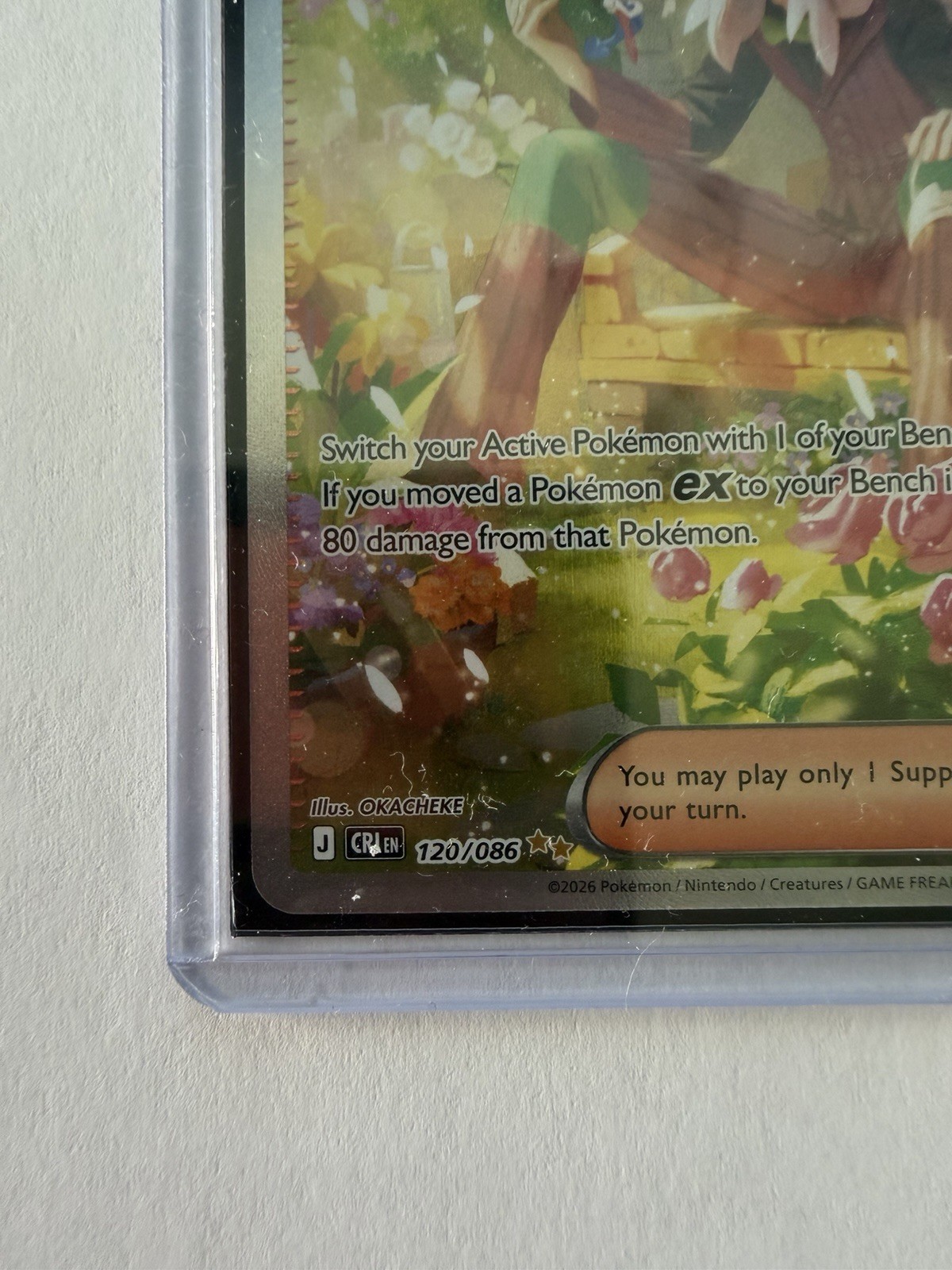 AZ’s Tranquility Trainer Supporter Pokémon TCG Card 120/086 Chaos Rising