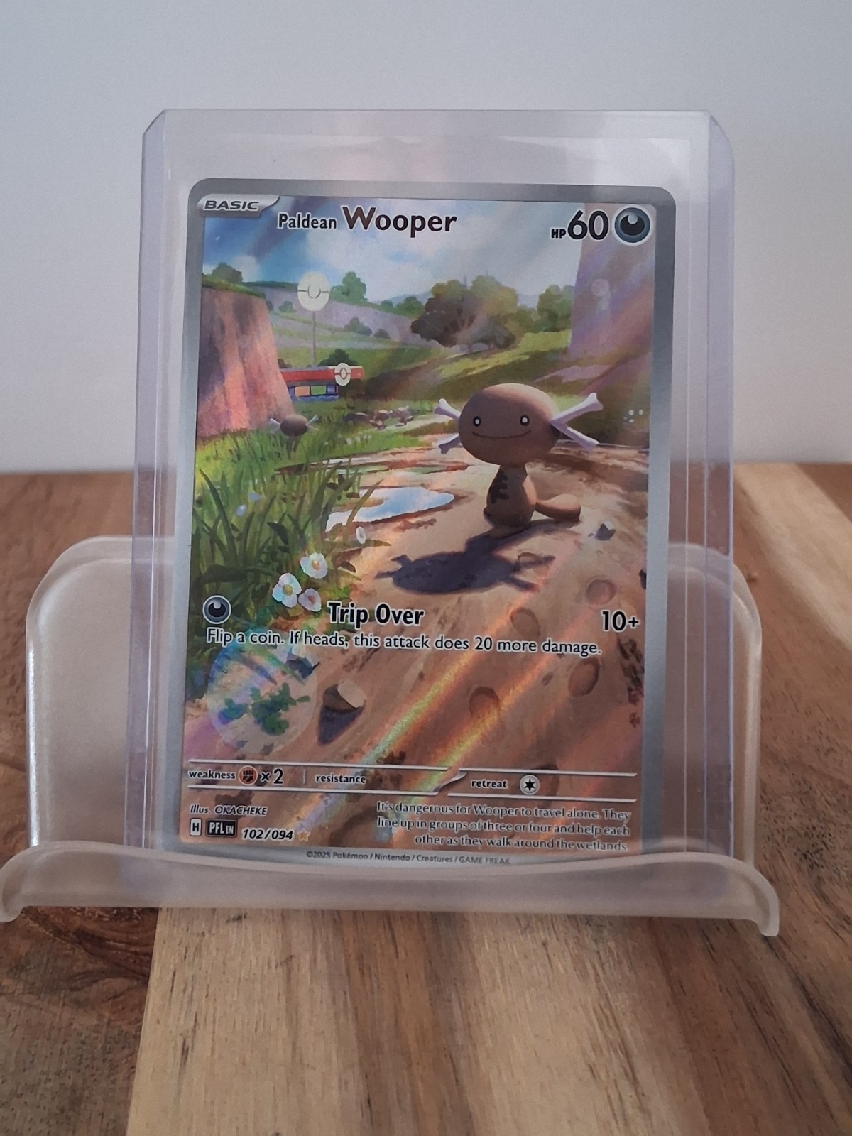 Paldean Wooper 102/094 Me02: Phantasmal Flames Holo