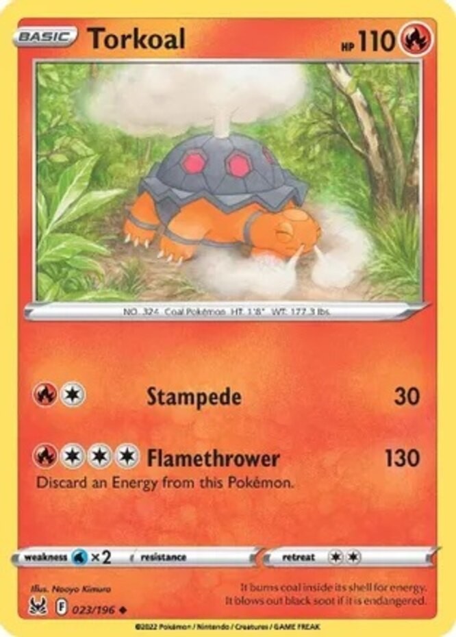 Torkoal – 023/196 – Uncommon – Reverse Holo – Near Mint