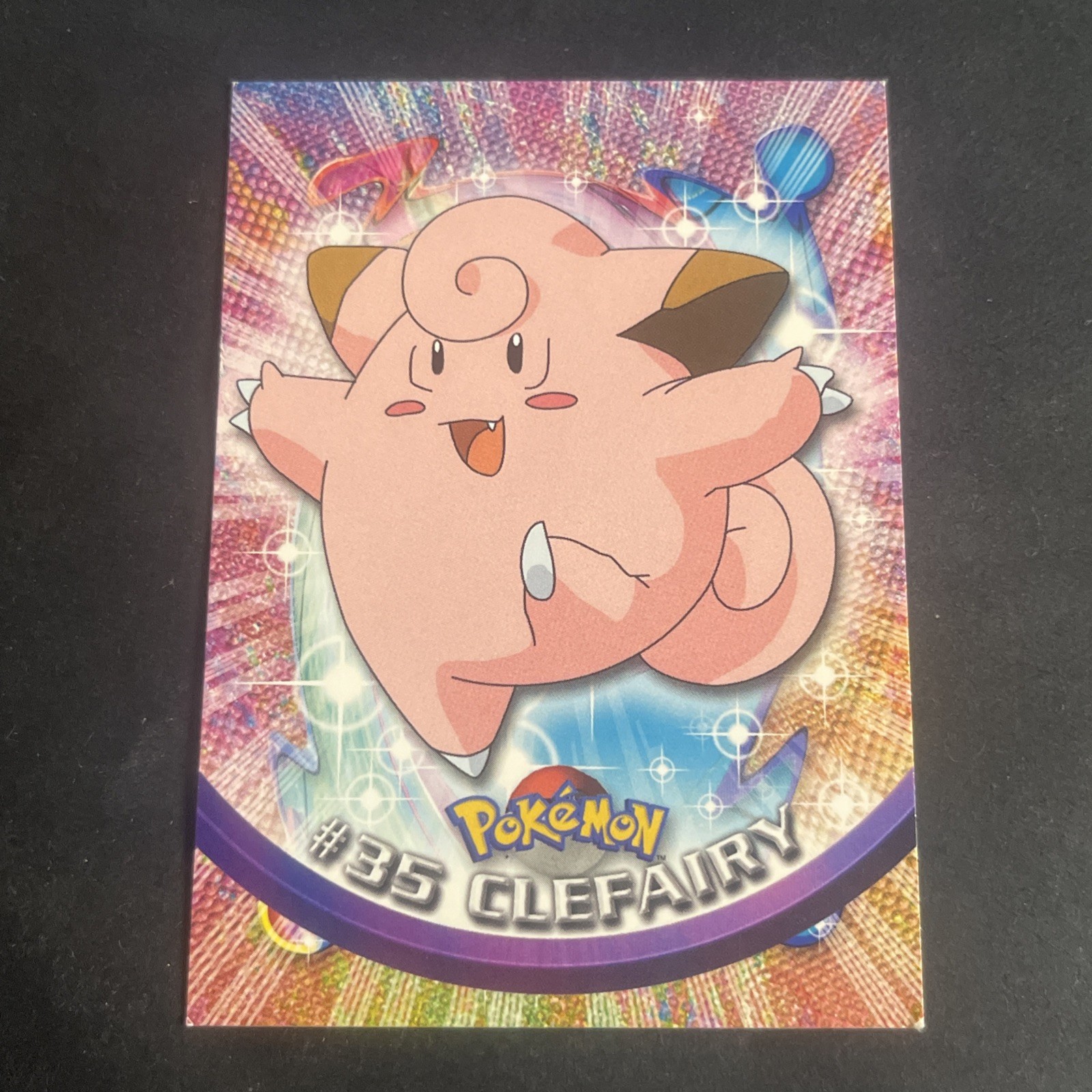 CLEFAIRY #35 TOPPS TV ANIMATION ED POKEMON CARD NON HOLO Blue Logo