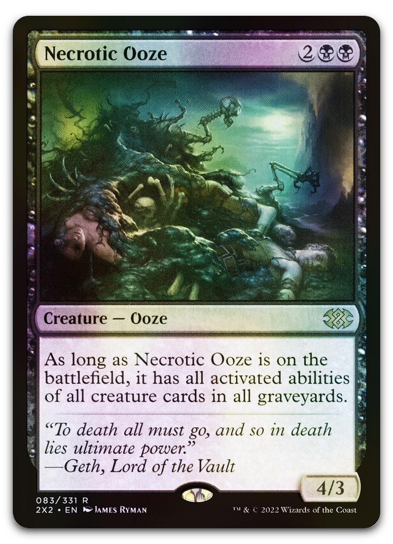 Necrotic Ooze #83 (Foil) (NM) Double Masters 2022 2X2 Magic MTG