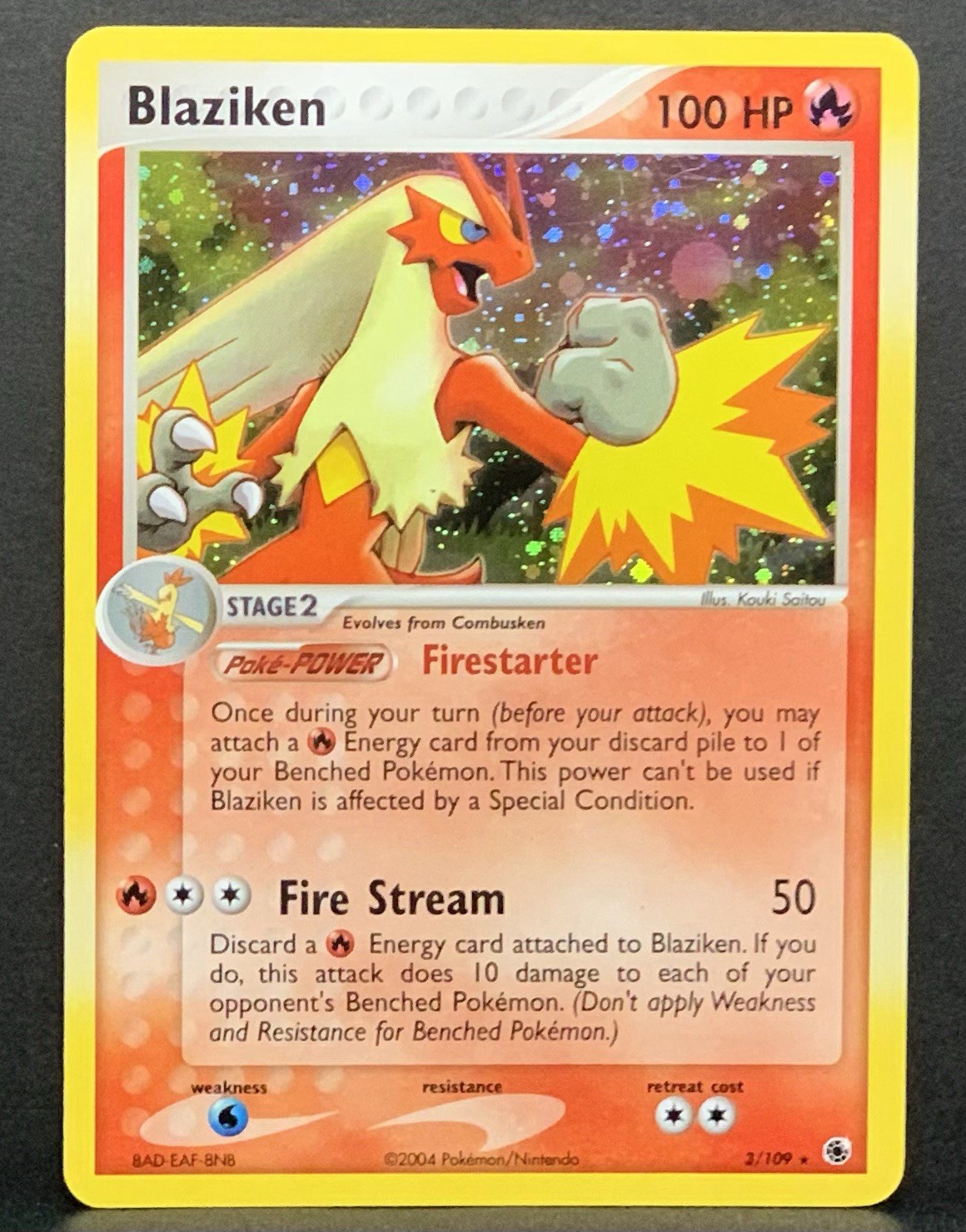 2004 Pokemon EX Battle Stadium Deck Blaziken 3/109 Holo Foil NM-MT