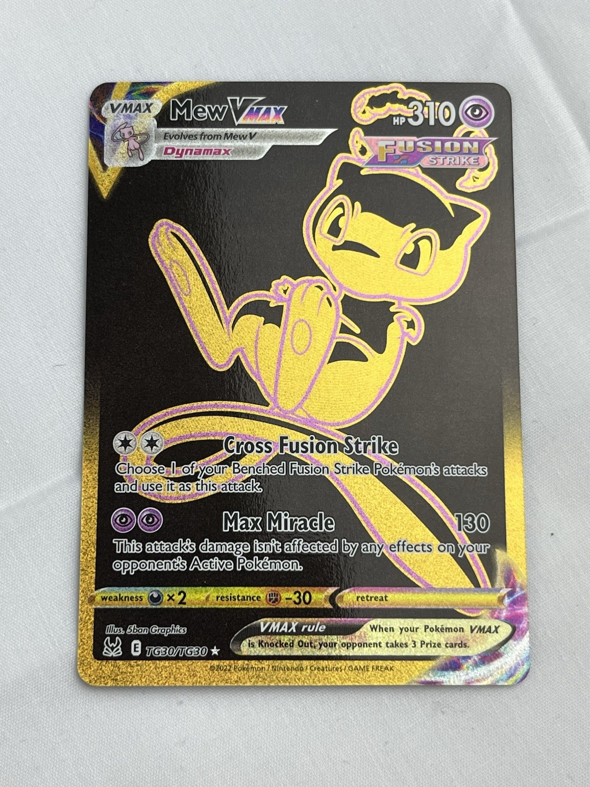 Pokémon TCG Mew VMAX TG30/TG30 Lost Origin NM Condition