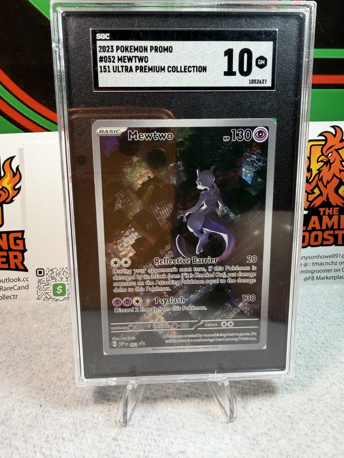SCC GEM Mint 10 2023 POKEMON PROMO #052 MEWTWO 151 ULTRA PREMIUM COLLECTION