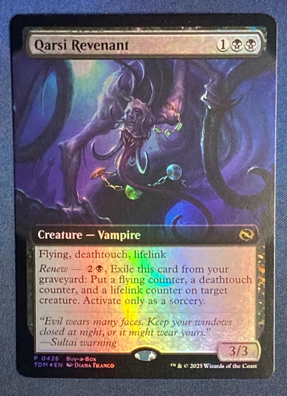 MTG Qarsi Revenant Extended Art Buy-A-Box Promos BABP Card Magic the Gathering