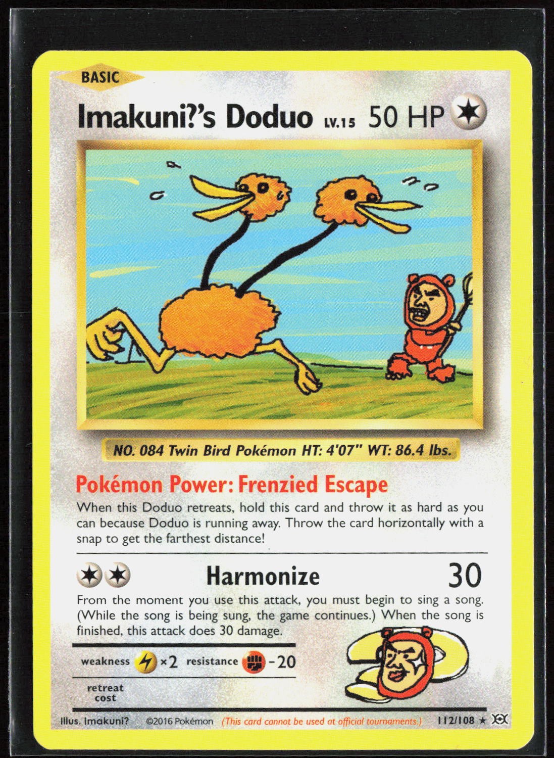 Pokemon Imakuni?’s Doduo XY – Evolutions 112/108 Secret Rare NM