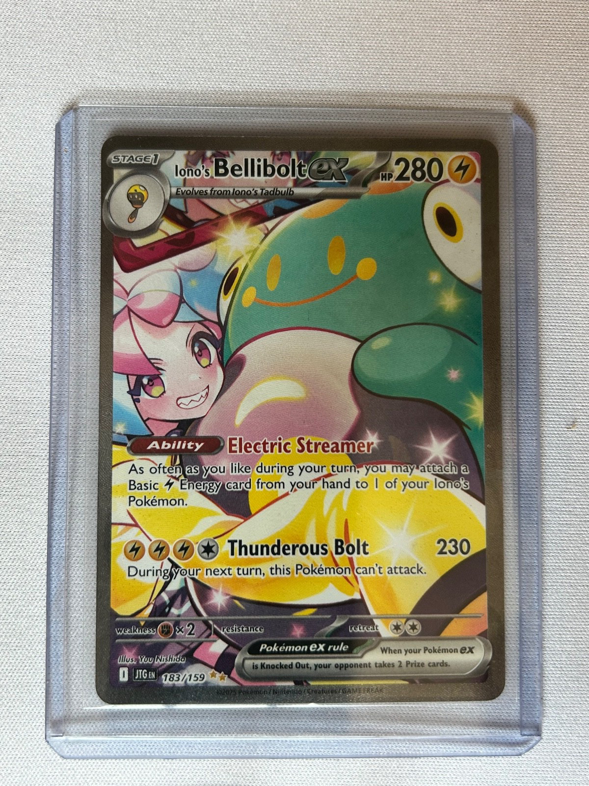 Iono’s Bellibolt ex 183/159 Sv09: Journey Together Holo