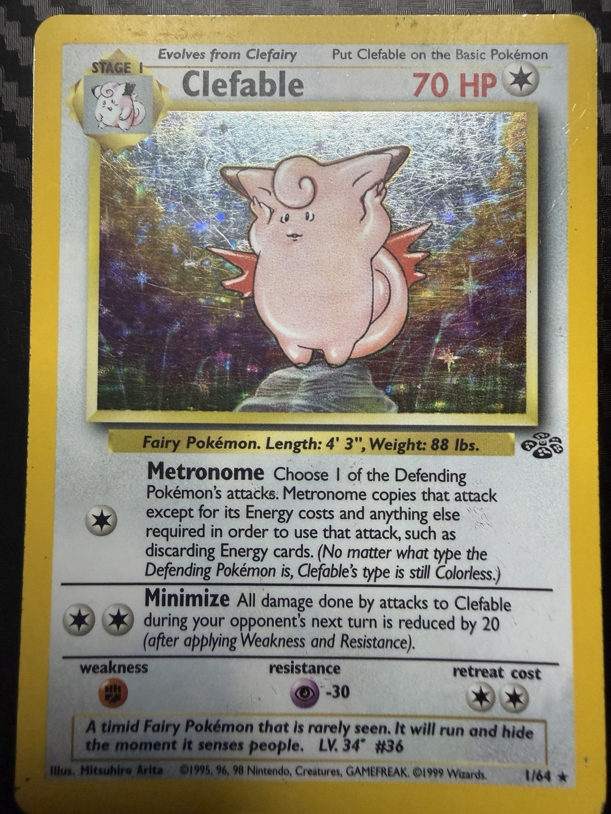 Clefable 01/64 Jungle Holo
