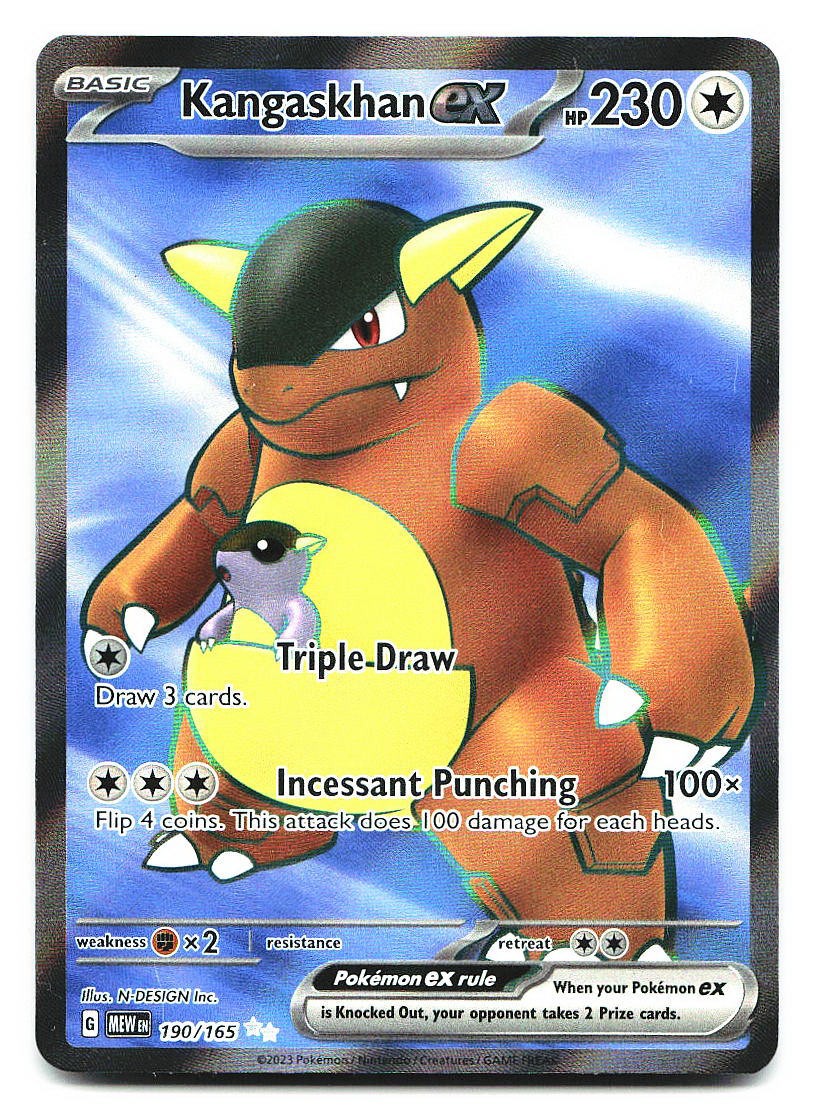 Kangaskhan ex SV: Scarlet & Violet 151 190/165 Holo Ultra Rare Pokemon NM