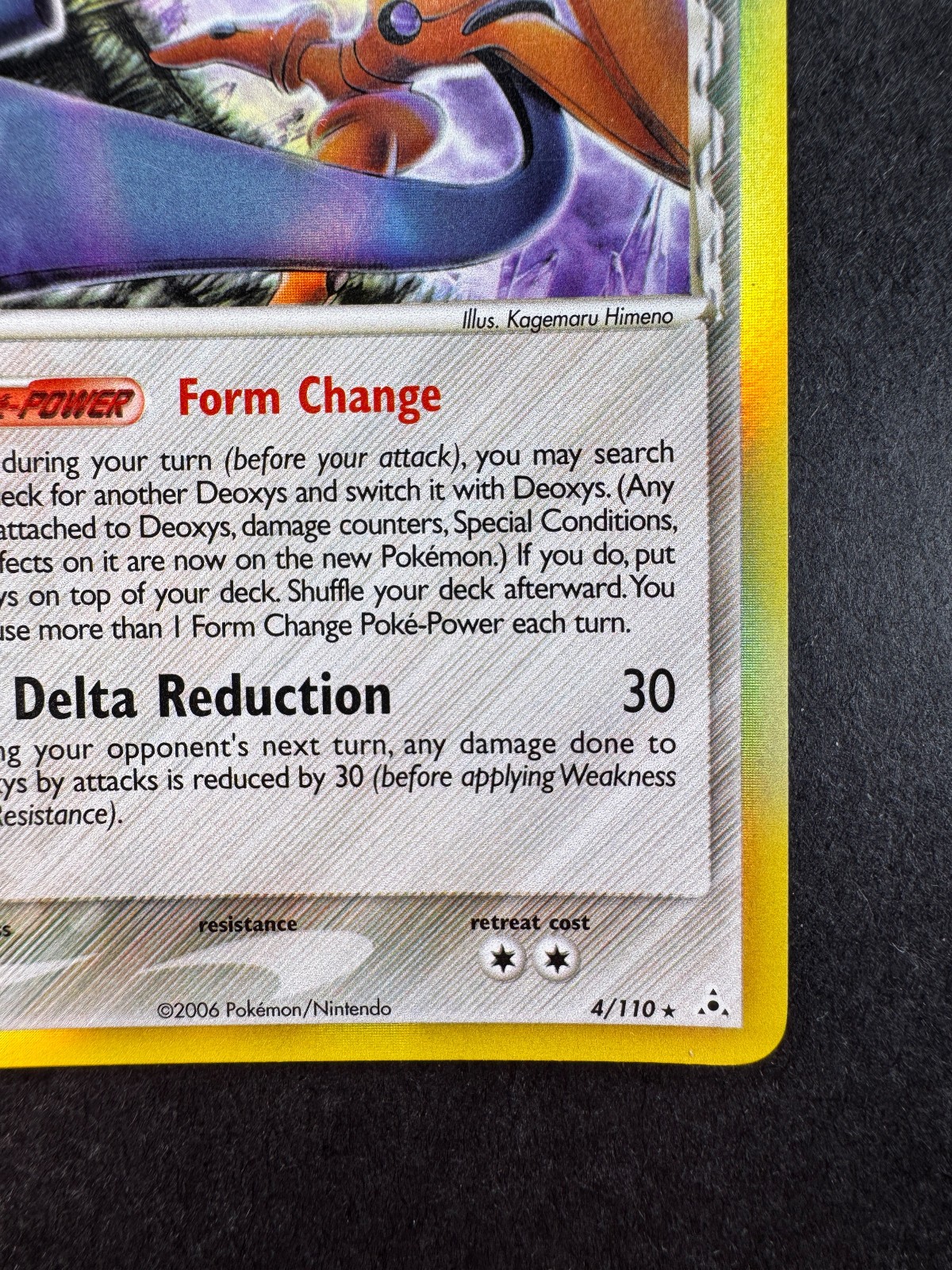 2006 POKEMON DEOXYS HOLON PHANTOMS DELTA SPECIES HOLO 4/110