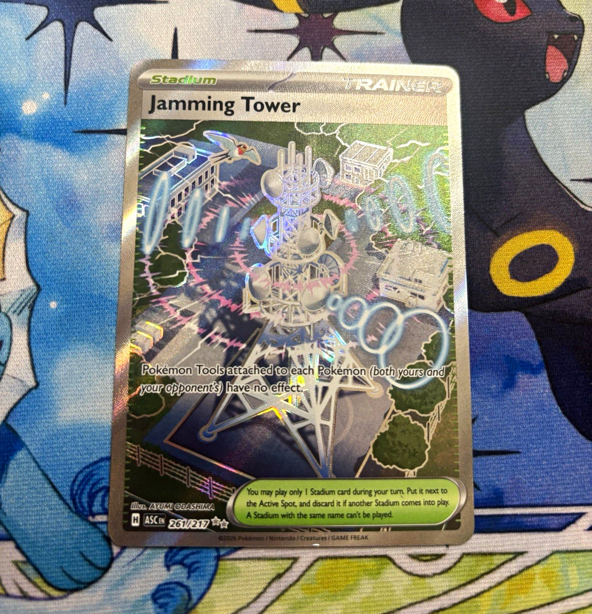 Pokémon TCG Jamming Tower 261/217 Ascended Heroes Full Art Holo Secret Rare EN