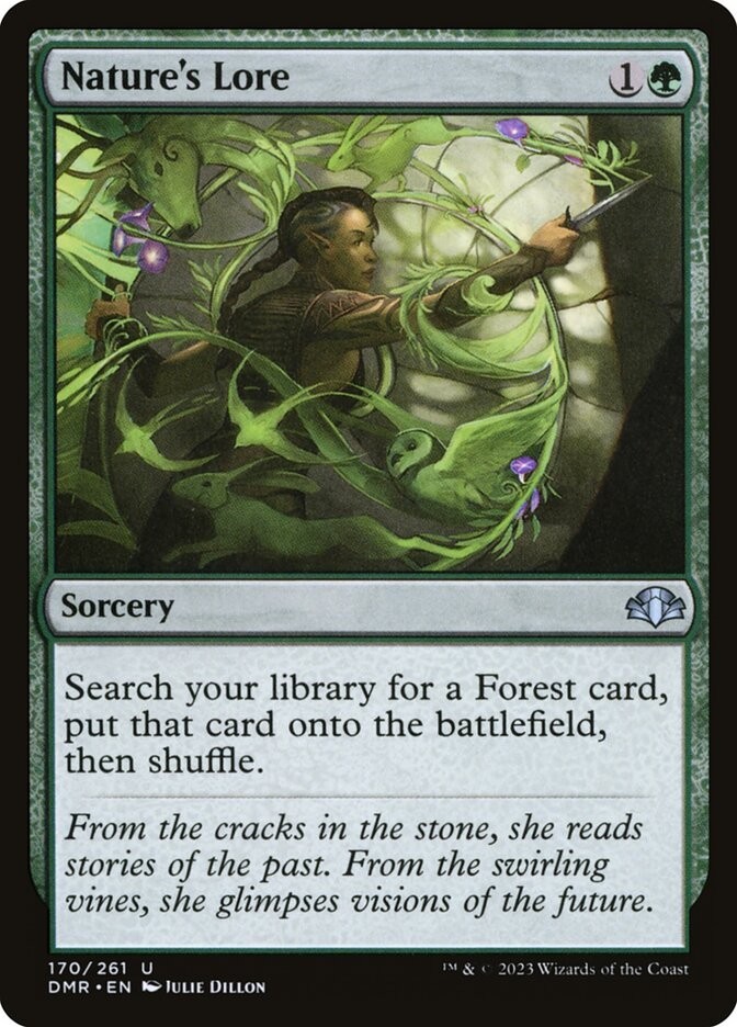 MTG Magic Nature’s Lore 170 Dominaria Remastered NM