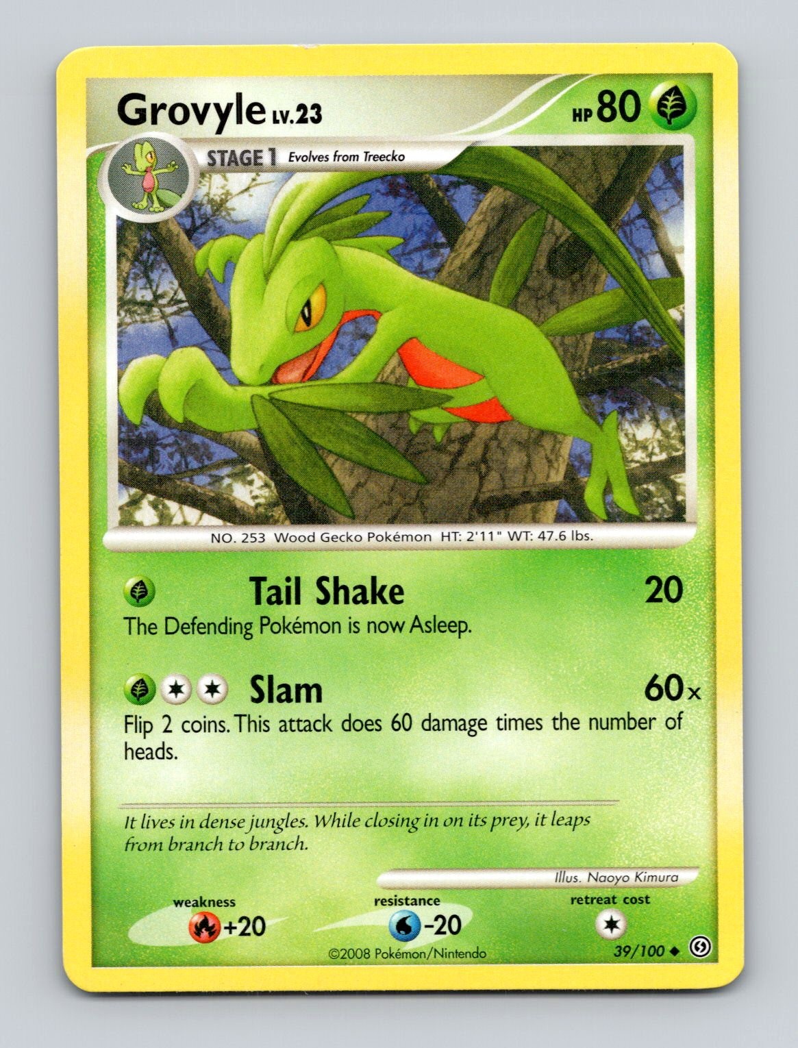 Grovyle Uncommon EX Emerald 28/106