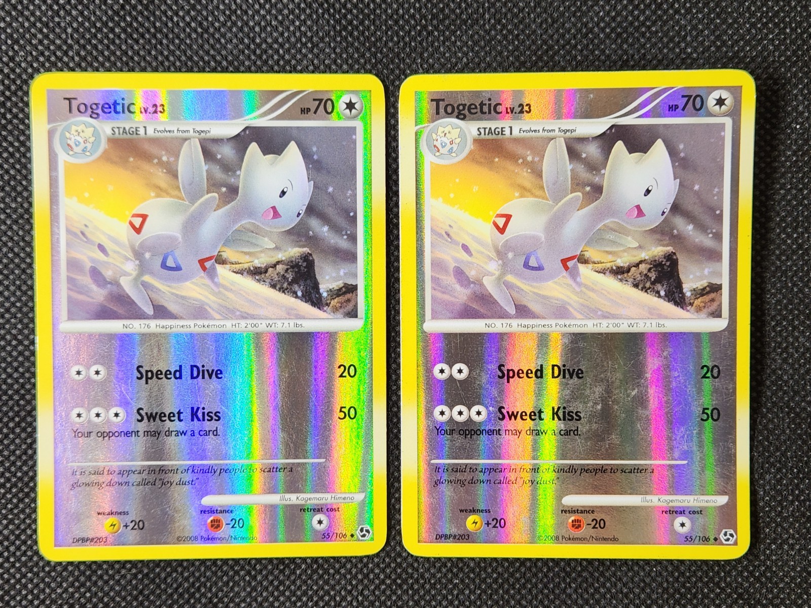 Played (LP) Togetic Reverse-Holo #55 Great Encounters Pokemon TCG