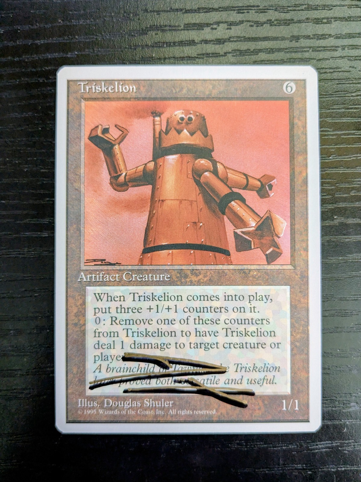 MTG Triskelion SHADOW SIGNED BY DOUGLAS SHULER
