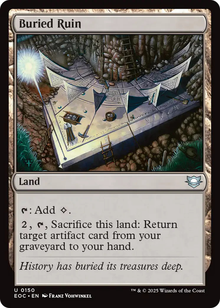 MTG Buried Ruin [Edge of Eternities Commander] Near Mint Magic